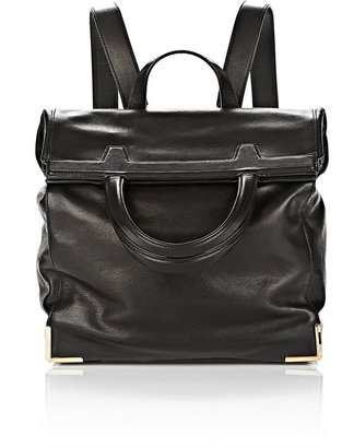 Alexander Wang Prisma Skeletal Lunch Backpack In Black With Pale Gold
