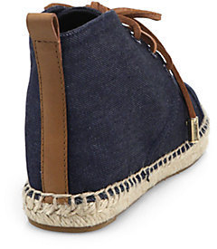 Tory Burch Denim Espadrille Ankle Boots