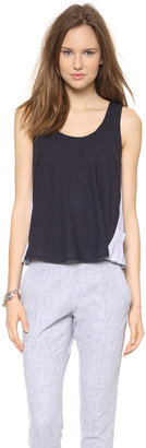 Band Of Outsiders Tank with Contrast Gussets