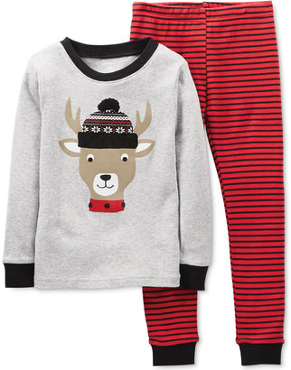 Carter's Toddler Boys' 2-Piece Fitted Reindeer Pajamas