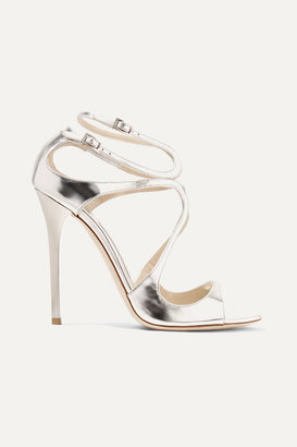 Jimmy Choo Lance 115 Metallic Leather Sandals Jimmy Choo Lance 115 Metallic Leather Sandals