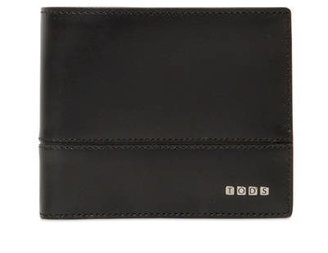 Tod's Metal Letters Brushed Leather Wallet
