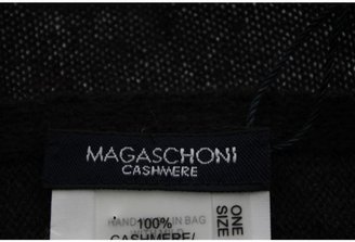 Magaschoni NEW Purple Cashmere Colorblock Knit Winter Scarf O/S BHFO