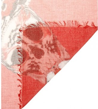 Alexander McQueen Silk-blend printed scarf