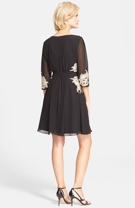 Ted Baker 'Gaenor' Embroidered Fit & Flare Dress