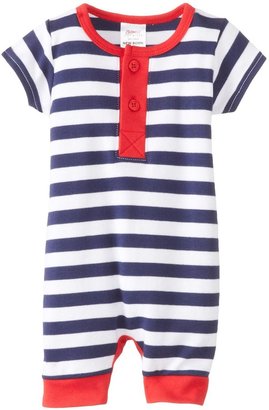Zutano Primary" Stripe Bodysuit (Baby) - Navy/White-NB