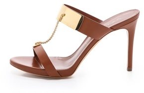 Casadei Metal Plate Strappy Sandals