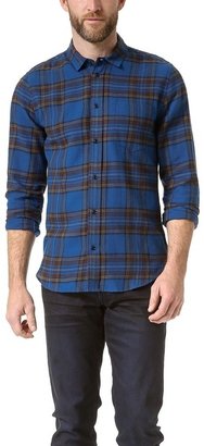 Marc by Marc Jacobs Putney Brushed Plaid Sport Shirt
