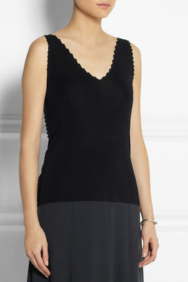 Theyskens' Theory Serrated stretch-jersey top