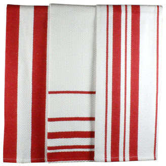 MU Kitchen MUincotton Dish Towel in Punch Stripe (Set of 3)