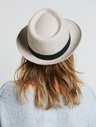 Free People Christys’ Crown Collection Double Banded Embossed Fedora