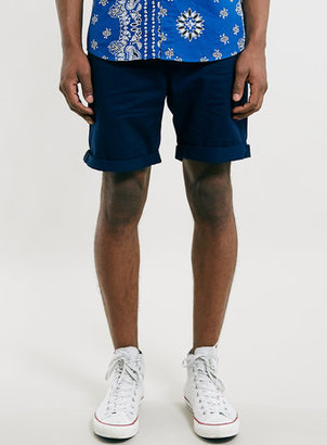 Topman Navy Chino Shorts
