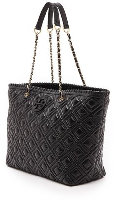 Tory Burch Marion Quilted Small E / W Tote