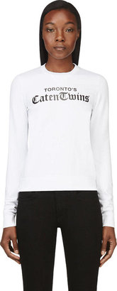 DSQUARED2 White 'Caten Twins' Sweatshirt