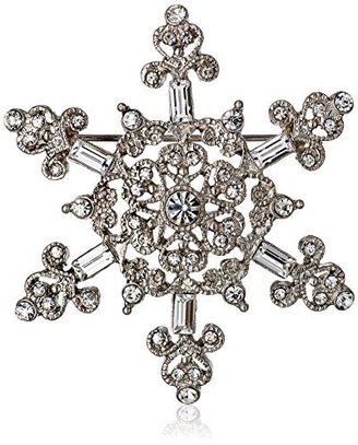 1928 Jewelry "Crystal" Snowflake Pin