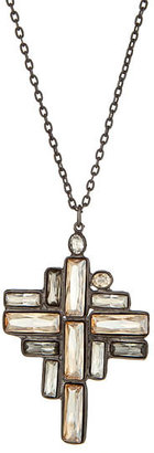 Diana Warner Jeweled Cross Pendant Necklace