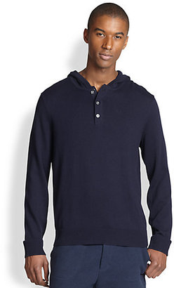 Vince Hooded Henley Sweater
