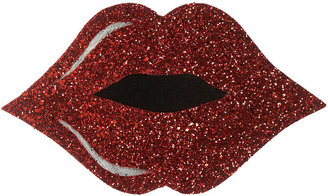 Topshop Red Glitter Lips Hair Slide