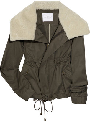 Adam Shearling-trimmed cotton jacket