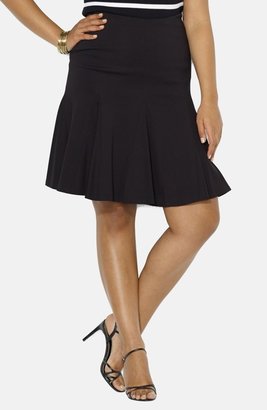 Lauren Ralph Lauren Stretch Full Skirt (Plus Size)