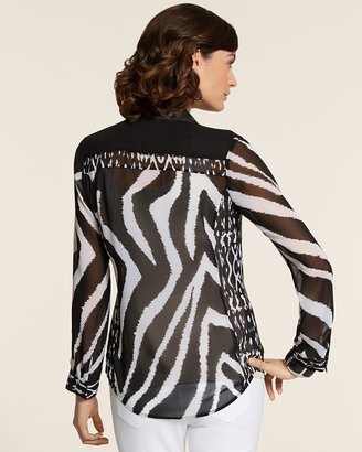 Zoey Zebra Block Shirt