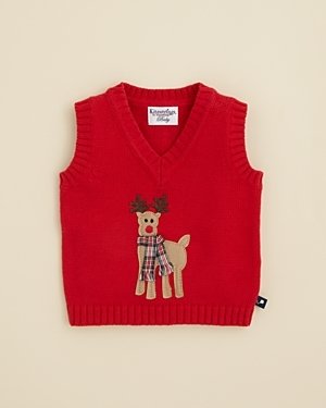 Hartstrings Kitestrings by Infant Boys' Reindeer Sweater Vest - Sizes 0-12 Months