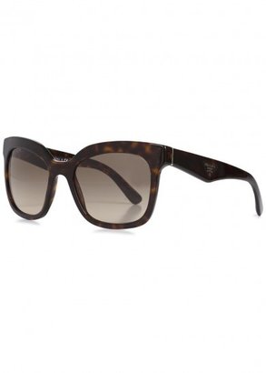 Prada Tortoiseshell square frame sunglasses
