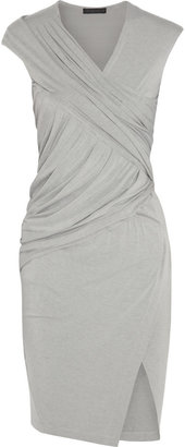Donna Karan Draped stretch-jersey dress