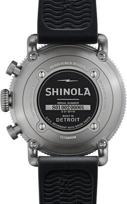 Shinola Men's 48mm Limited Edition Black Blizzard Watch