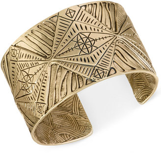 The Sak Gold-Tone Etched Cuff Bracelet