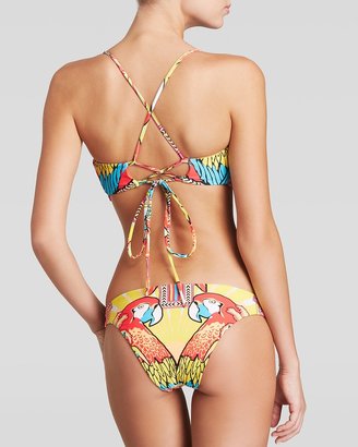Mara Hoffman Parrot Ruffle Bikini Top
