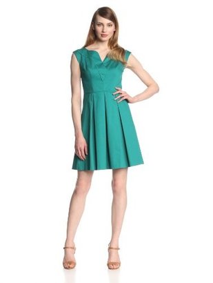 Jessica Simpson Women's Boat-Neck Dress with Piping Detail