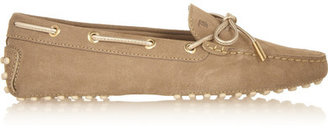 Tod's Gommino Suede Loafers - Beige