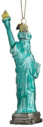 Kurt Adler Glass Statue of Liberty Ornament, 5.5"