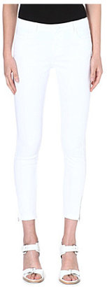 Whistles Ankle-zip skinny mid-rise jeans