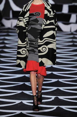 Diane von Furstenberg Intarsia wool mini dress