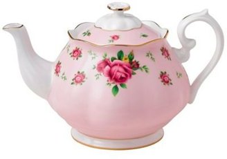 Royal Albert fine bone china pink rose teapot