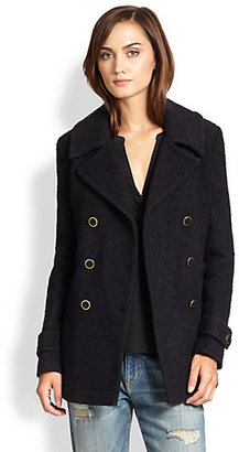 Joie Gabrilyn Double-Breasted Boucle Coat