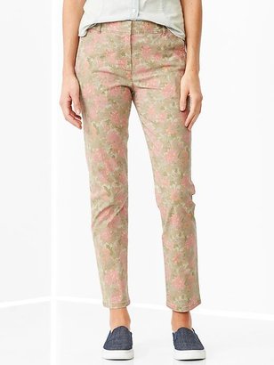 Gap Skinny mini floral khakis