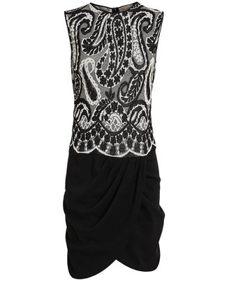 Giambattista Valli Paisley Stretch-Knit Dress