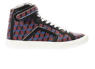 Pierre Hardy Coated-canvas high-top trainers