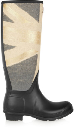 Hunter Original Tall Union Jack-print Wellington boots