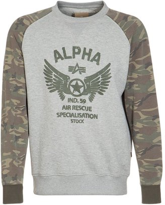 Alpha Industries RESCUE Sweatshirt grey heather