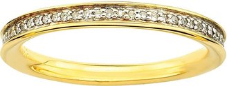 Stacks & Stones 18k Gold Over Silver 1/5-ct. T.W. Diamond Stack Ring