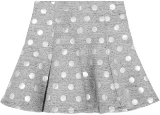 Elizabeth and James Camila metallic polka-dot jersey mini skirt
