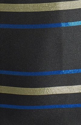 Halogen Zip Detail Metallic Stripe Dress (Regular & Petite)