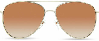 Burberry Gold Pilot Sunglasses BE3072