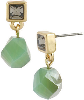 Kenneth Cole New York Two-Tone Faceted Bead Drop Earrings