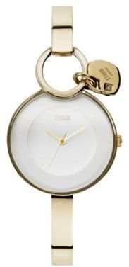 Storm Ladies gold stainless steel round dial watch