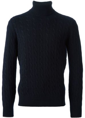Brunello Cucinelli cable knit turtle neck sweater